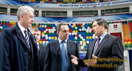 Мэр Москвы Сергей Собянин посетил Дворец спорта 