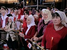 Пасху в московских храмах встретили более 300 тысяч человек