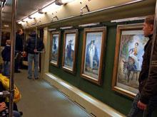 К 77-летию метрополитена в поезде Акварель появится новая экспозиция картин
